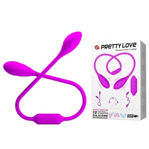 PRETTY LOVE -Dream lover's whip, 12 vibration functions Bendable Pretty Love