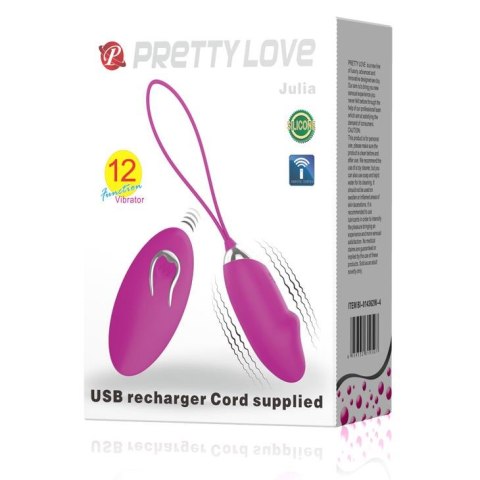 PRETTY LOVE -JULIA, 12 vibration functions Wireless remote control Pretty Love