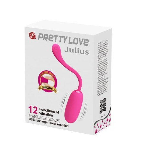 PRETTY LOVE - JULIUS EGG Pink 12 function vibrations Pretty Love