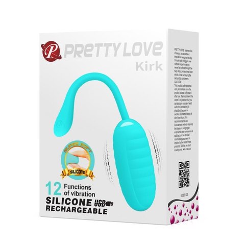 PRETTY LOVE - KIRK EGG Blue 12 function vibrations Pretty Love