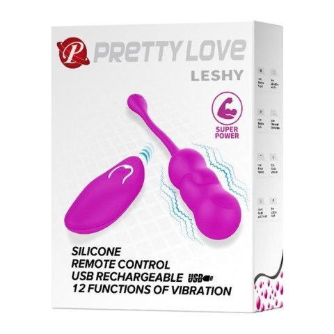 PRETTY LOVE -LESHY, 12 vibration functions Wireless remote control Pretty Love