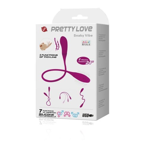 PRETTY LOVE -Snaky Vibe, 7 vibration functions 3 tickling functions Bendable Pretty Love