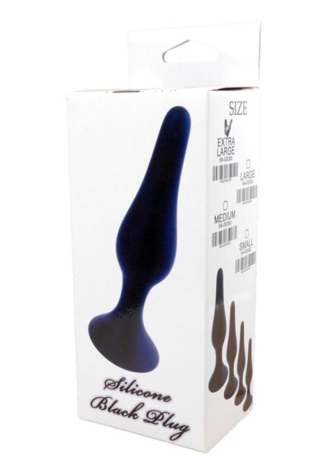 Plug-Silicone Plug Black - Medium B - Series HeavyFun