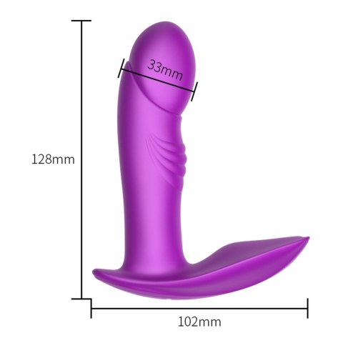 Stymulator - B - Series - Silicone Panty Vibrator USB 7 Function / Heating / Impact function B - Series Fox