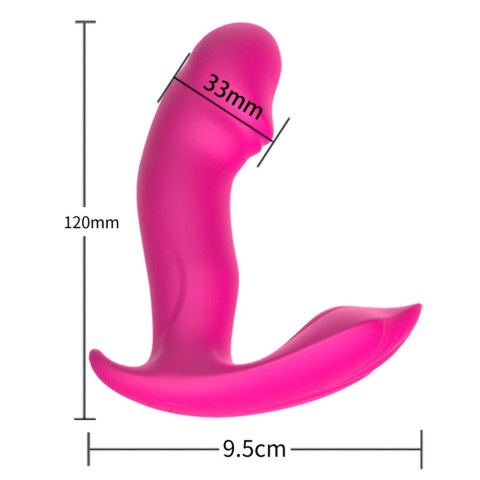 Stymulator-Silicone Panty Vibrator and Pulsator USB 10 Function / Heating B - Series Fox