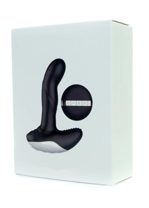 Wibrator-Silicone Massager USB 7 Function + Pulsator / Heating BLACK B - Series Fox