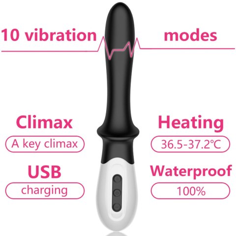 Wibrator-Silicone Prostate / G-spot Massager USB 10 Function / Heating B - Series Fox