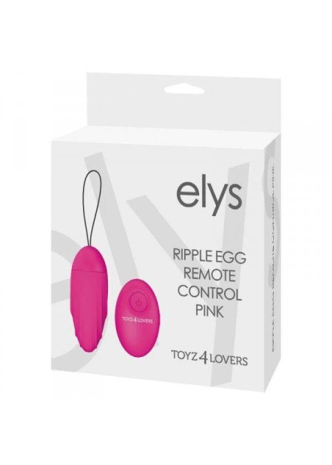 Jajko/wibr-OVETTO VIBRANTE ELYS RIPPLE EGG REMOTE CONTROL PINK Elys