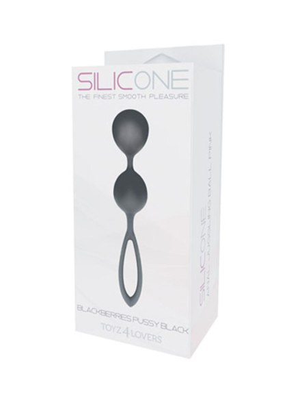 Kulki-PALLINE BLACKBERRIES PUSSY SILICONE BLACK Toyz4lovers