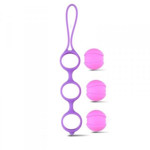 Kulki-Palline Vaginali Bi-Balls Triple Purple Toyz4lovers