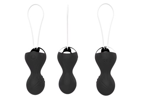 Kulki-Vibrating Silicone Kegel Balls USB 10 Function / Remote control -Black B - Series Magic