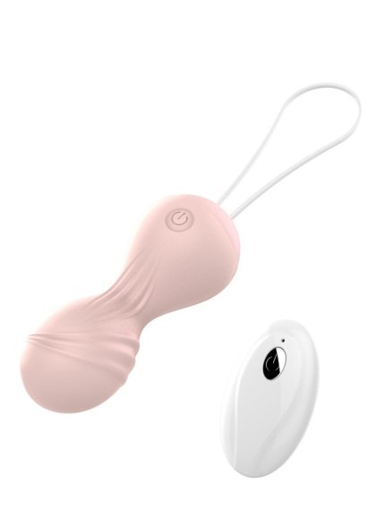 Kulki-Vibrating Silicone Kegel Balls USB 10 Function / Remote control -Flesh B - Series Magic