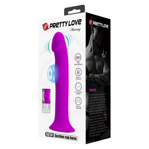 PRETTY LOVE - Murray PURPLE, 12 vibration functions 12 pulse wave settings Suction base Pretty Love