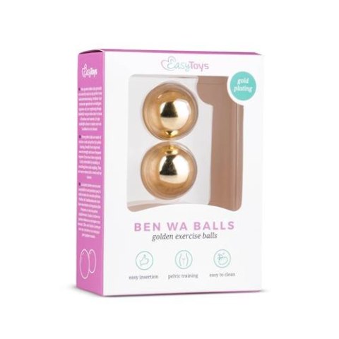 Gold ben wa balls - 25mm EasyToys