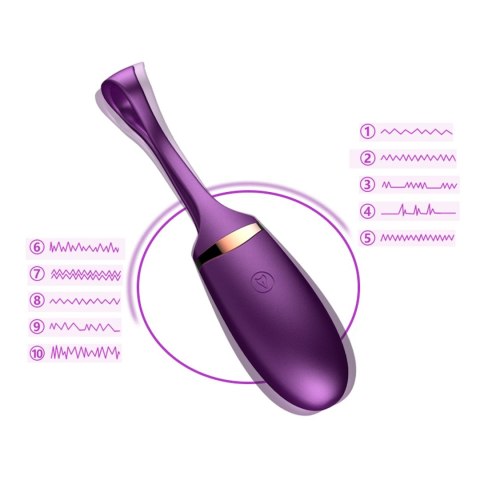 Jajko/wibr-Vibrating Silicone Love EGG USB 10 Function / Voice Control B - Series Fox