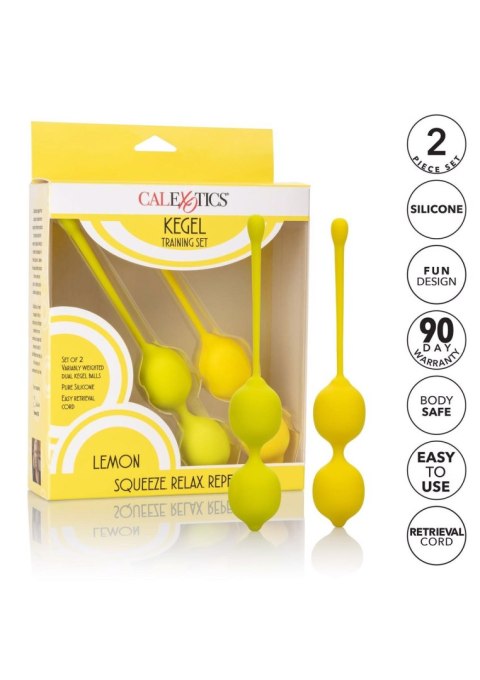 Kegel Training Set Lemon Yellow Calexotics