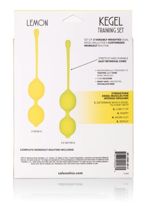 Kegel Training Set Lemon Yellow Calexotics