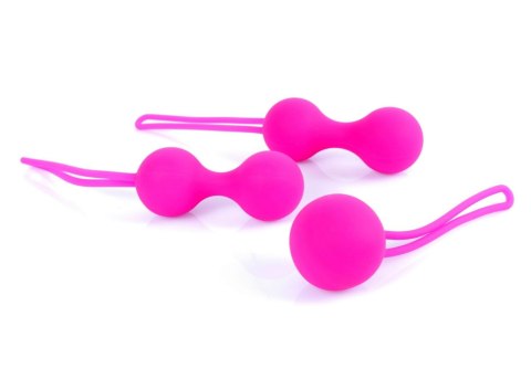 Kulki-Silicone Kegal Balls Set - Pink B - Series HeavyFun