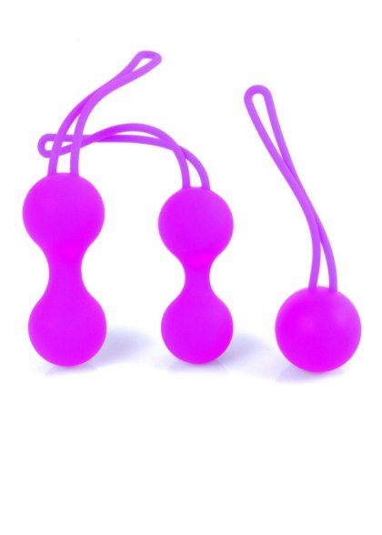 Kulki-Silicone Kegal Balls Set - Purple B - Series HeavyFun