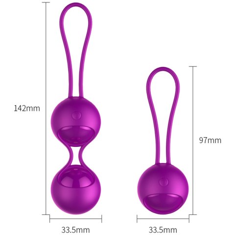 Kulki-Vibrating Silicone Kegel Balls Set USB 10 Function / Remote control B - Series Fox