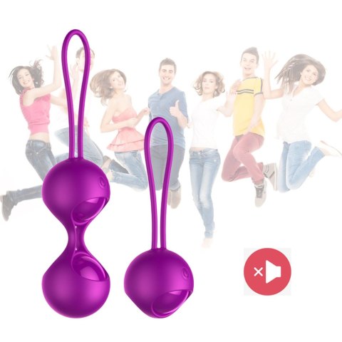 Kulki-Vibrating Silicone Kegel Balls Set USB 10 Function / Remote control B - Series Fox