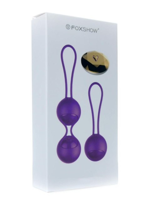 Kulki-Vibrating Silicone Kegel Balls Set USB 10 Function / Remote control B - Series Fox