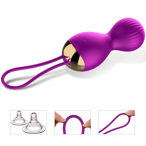 Kulki-Vibrating Silicone Kegel Balls USB 7 Function B - Series Fox