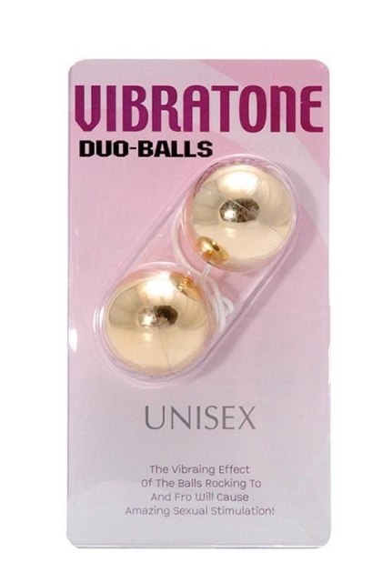 VIBRATONE DUO BALLS GOLD BLISTERCARD Seven Creations