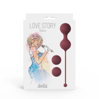 Vaginal balls set Love Story Diva Wine Red Lola Toys