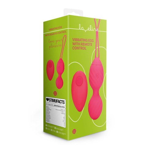 Vibrating Egg with Remote Control - Strawberry Red Loveline