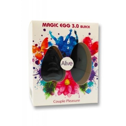 Wibrator-Egg Remote control Black AAA 3,0 Alive