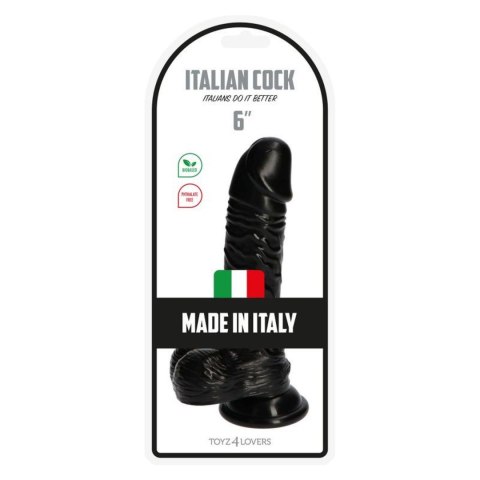 Dildo-Italian Cock 6""Black Toyz4lovers