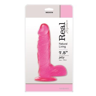 Dildo-JELLY DILDO REAL RAPTURE PINK 7.5"""""""""""""""" Real Rapture