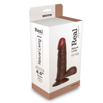 Dildo-REALISTIC DILDO REAL RAPTURE BROWN 6.5"""""""""""""""""""""""""""""""" Real Rapture