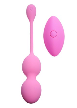 Vibrating Kegel Balls 32mm 80g Pink 10 function USB Remote Control - B - Series B - Series Femme