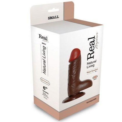 Wibrator-REALISTIC VIBRATOR REAL RAPTURE BROWN 6"""""""""""""""" Real Rapture