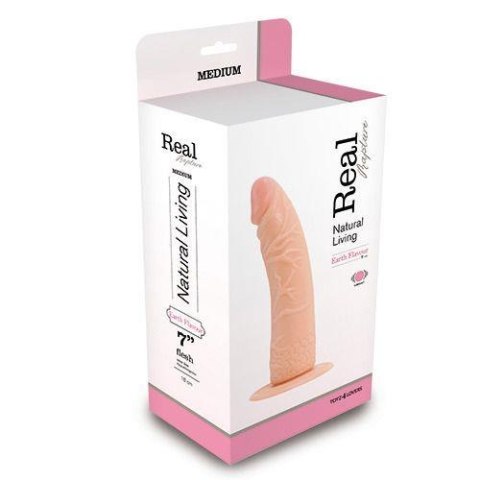 Wibrator-REALISTIC VIBRATOR REAL RAPTURE FLESH 7"""""""""""""""" Real Rapture