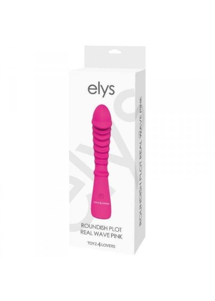 Wibrator-VIBRATORE DESIGN ELYS - ROUNDISH PLOT REAL WAVE PINK Elys