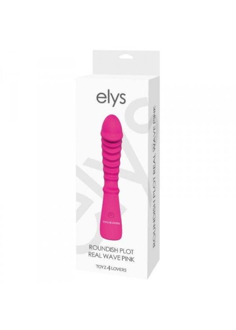 Wibrator-VIBRATORE DESIGN ELYS - ROUNDISH PLOT REAL WAVE PINK Elys