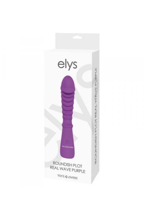 Wibrator-VIBRATORE DESIGN ELYS - ROUNDISH PLOT REAL WAVE PURPLE Elys