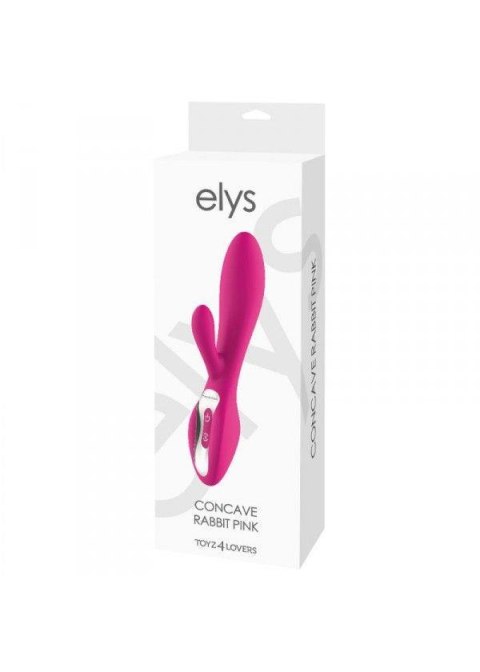 Wibrator-VIBRATORE RABBIT ELYS - CONCAVE RABBIT PINK Elys