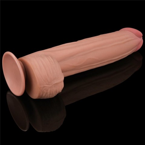 12'' King Sized Sliding Skin Dual Layer Dong Lovetoy