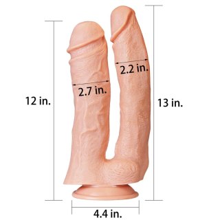 12'' Realistic Mega Double Dildo Lovetoy