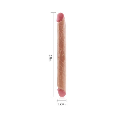 17"" King Size Realistic Slim Ultra Double Dildo Lovetoy