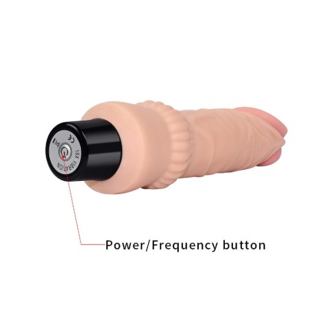 7.8"" REAL SOFTEE Vibrating Dildo Lovetoy