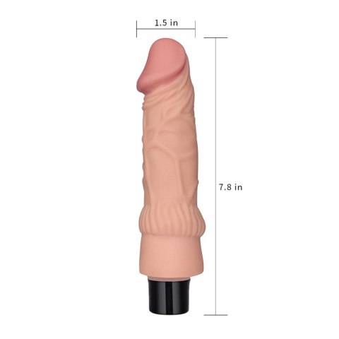 7.8"" REAL SOFTEE Vibrating Dildo Lovetoy