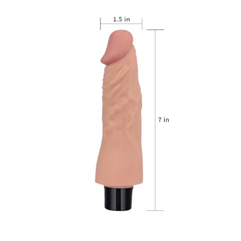 7"" REAL SOFTEE Vibrating Dildo Lovetoy