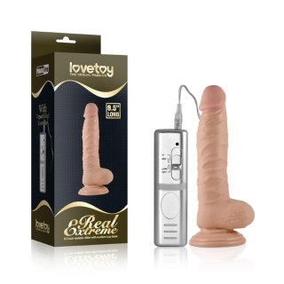 8.5"" Real Extreme Vibrating Dildo Flesh Lovetoy