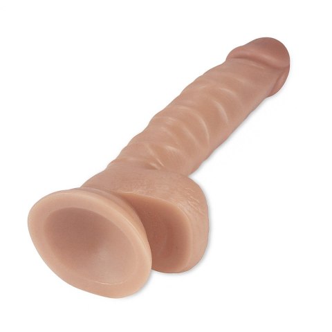 8.5"" Real Extreme Vibrating Dildo Flesh Lovetoy