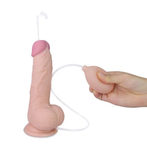 8"" Soft Ejaculation Cock With Ball LoveToy - Boys of Toys Sp. z o.o. (dystrybutor)